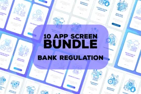 Bank Regulation App Screen Bundle