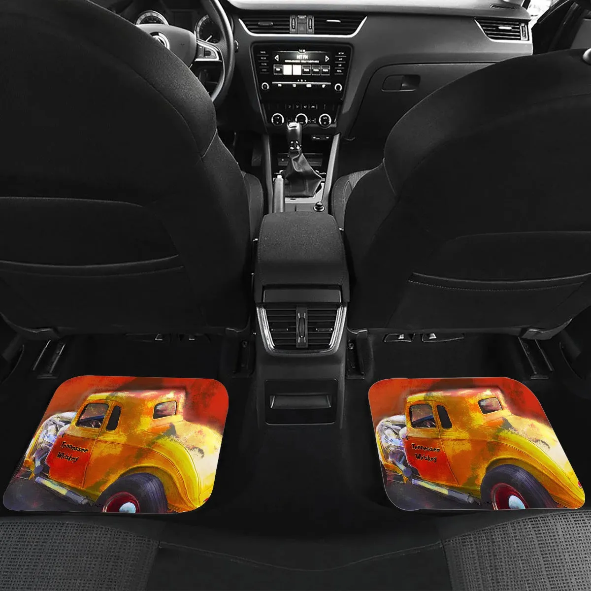 #181 JAXS N CROWN Mining Car Mats hot rod print