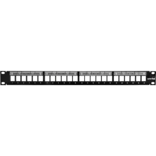 24P 1U Quickport Patch Panel W/,Mag Lens