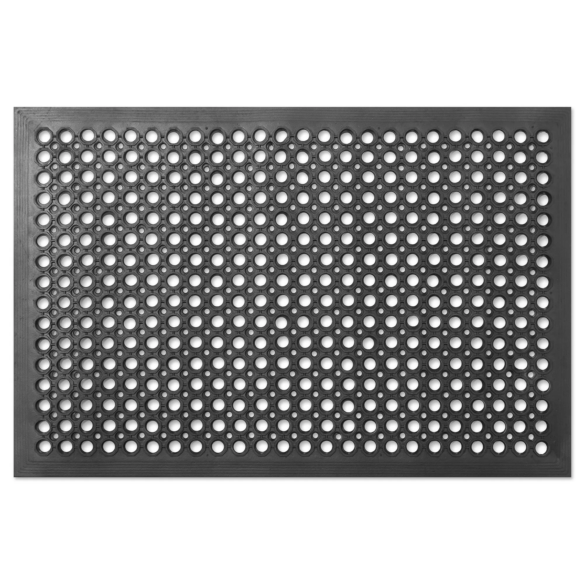 24" x 36" Commercial Restaurant Floor Mat, Black