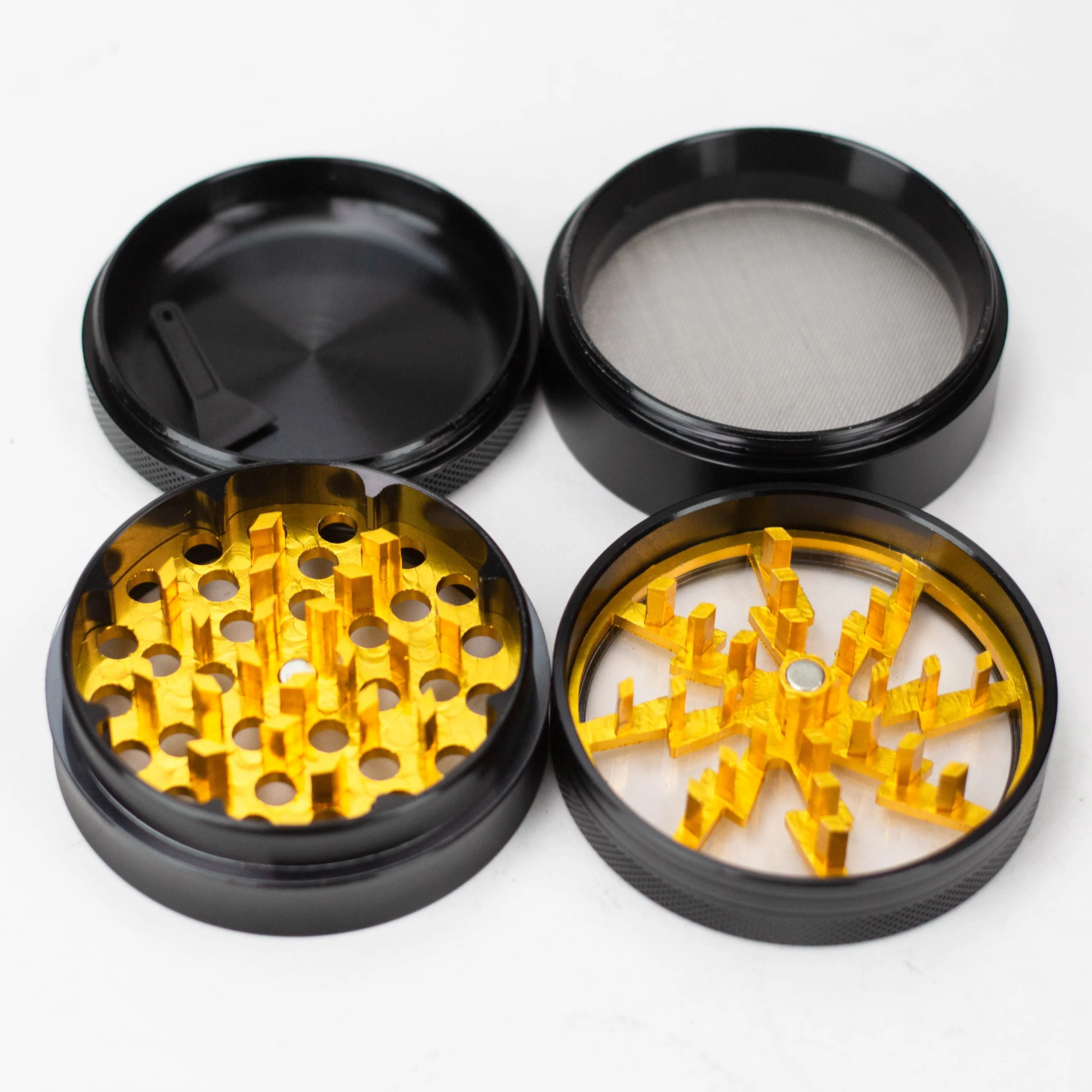 2.5" Lightning Aluminum Grinder 4 Layers with Acrylic Window