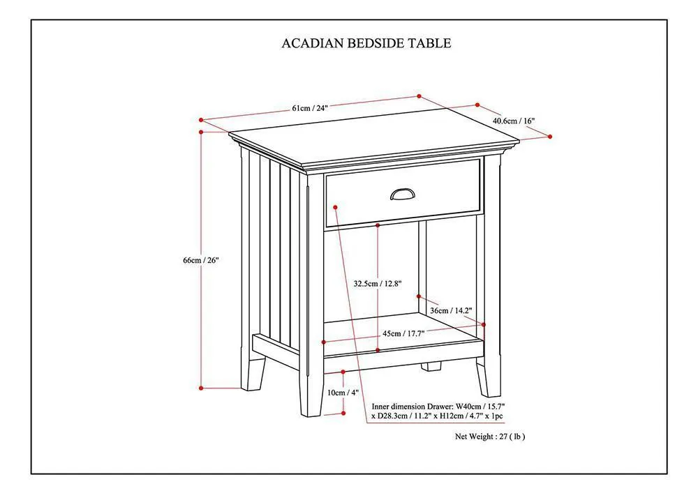 Acadian Night Stand