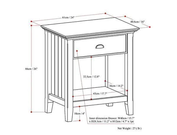 Acadian Night Stand