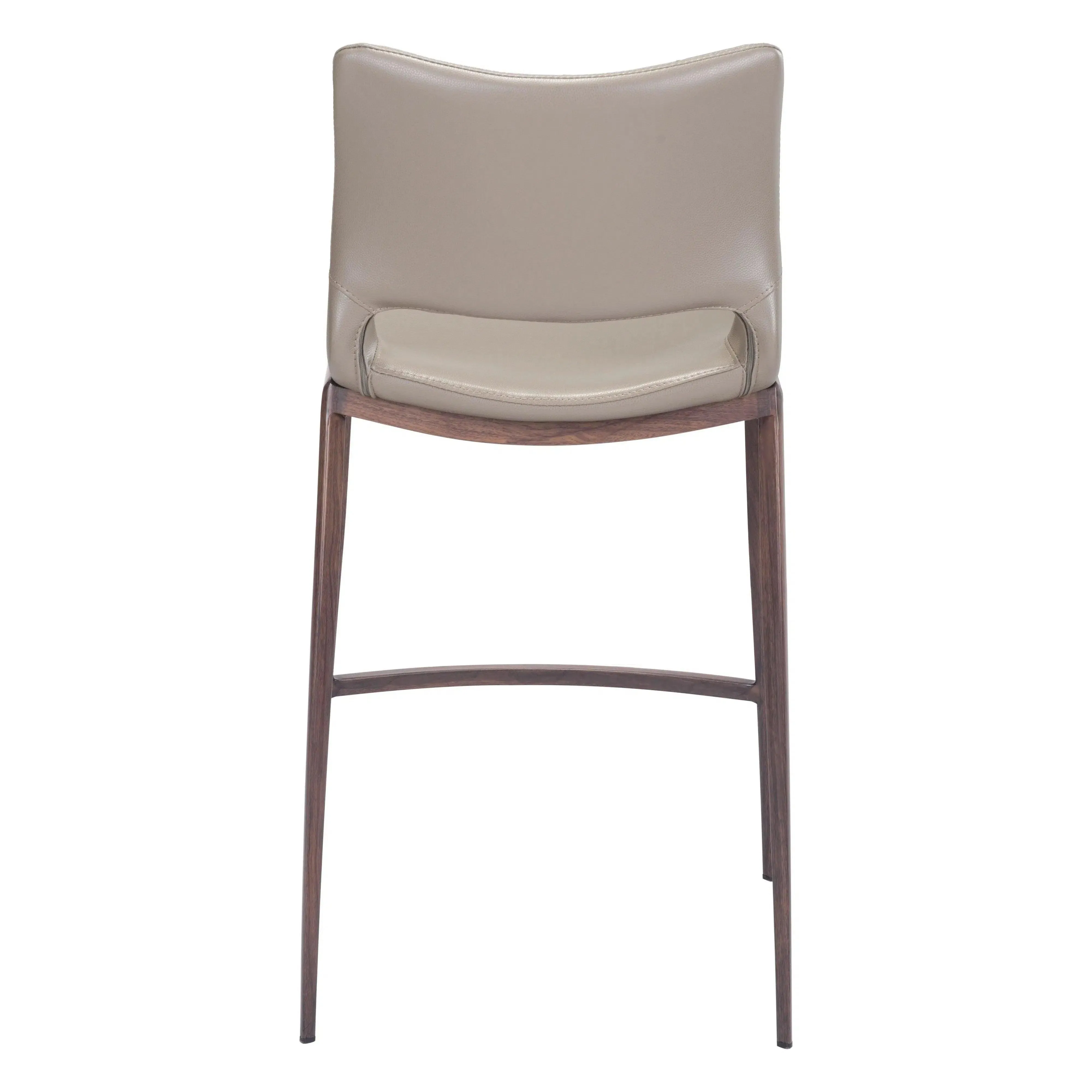 Ace Counter Chair (Set of 2) Gray & Walnut