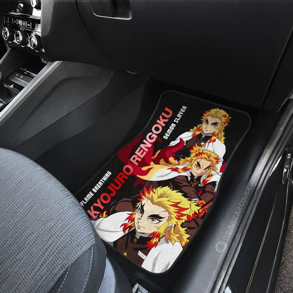 Akaza And Rengoku Car Floor Mats Custom