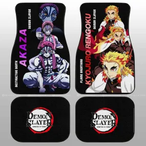 Akaza And Rengoku Car Floor Mats Custom