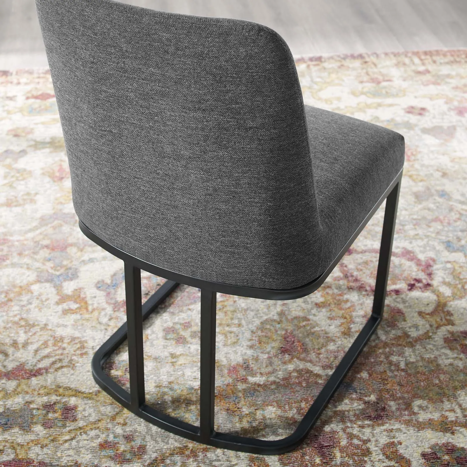 Amplify Sled Base Upholstered Fabric Dining Side Chair by Modway