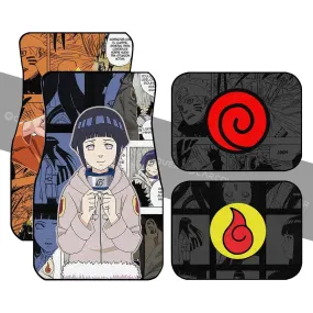 And Hinata Car Floor Mats Custom Anime Mix Manga Car Interior Accessories