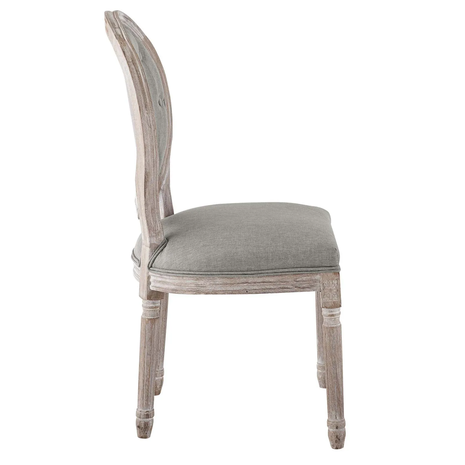 Arise Vintage French Upholstered Fabric Dining Side Chair by Modway