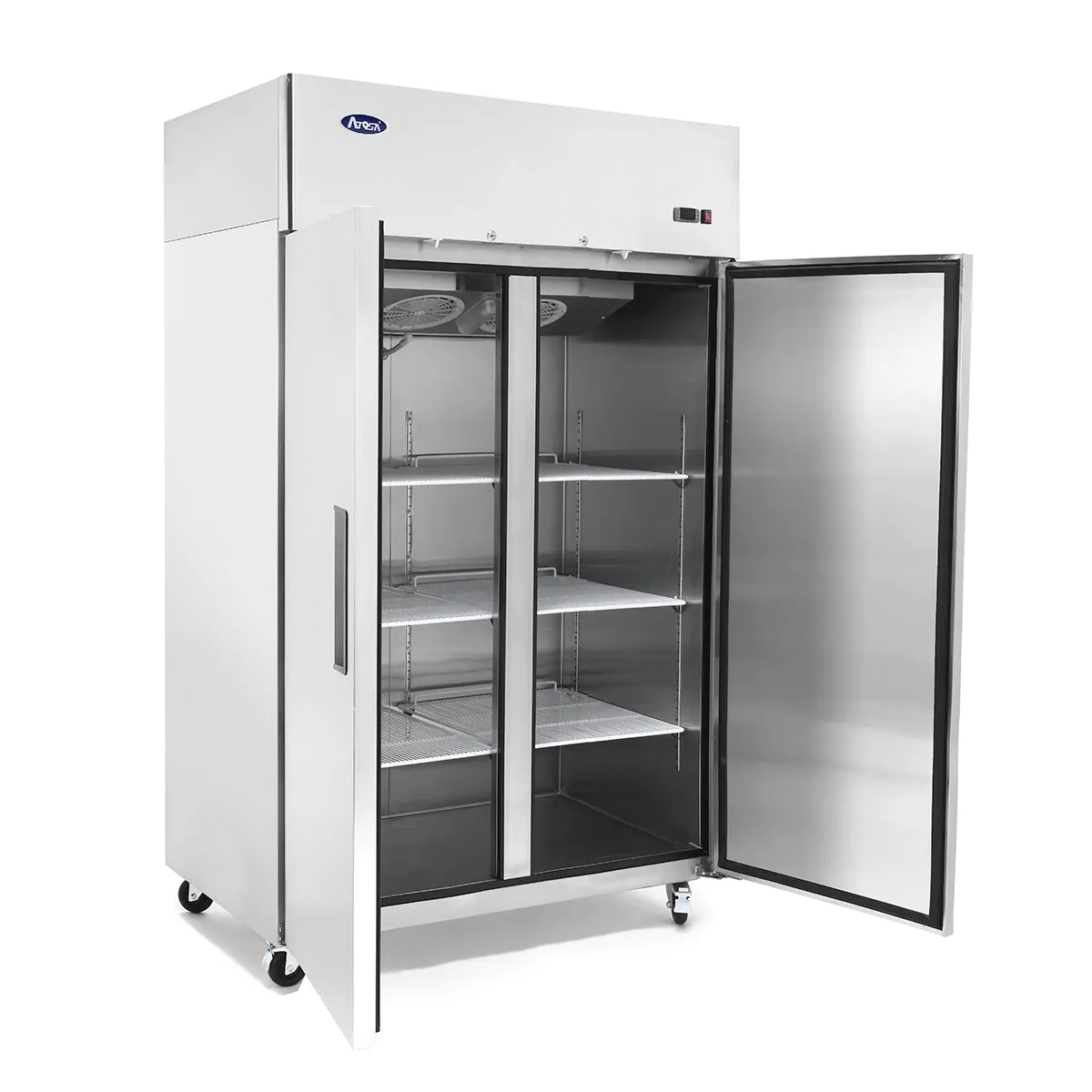 Atosa 52" Reach In Refrigerator with Two Solid Doors & Top Mount Compressor