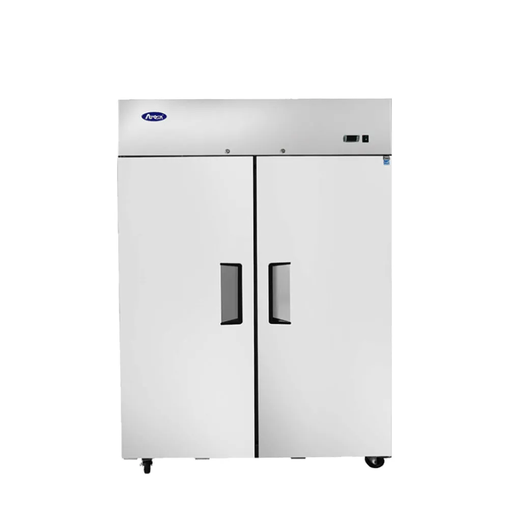 Atosa 52" Reach In Refrigerator with Two Solid Doors & Top Mount Compressor