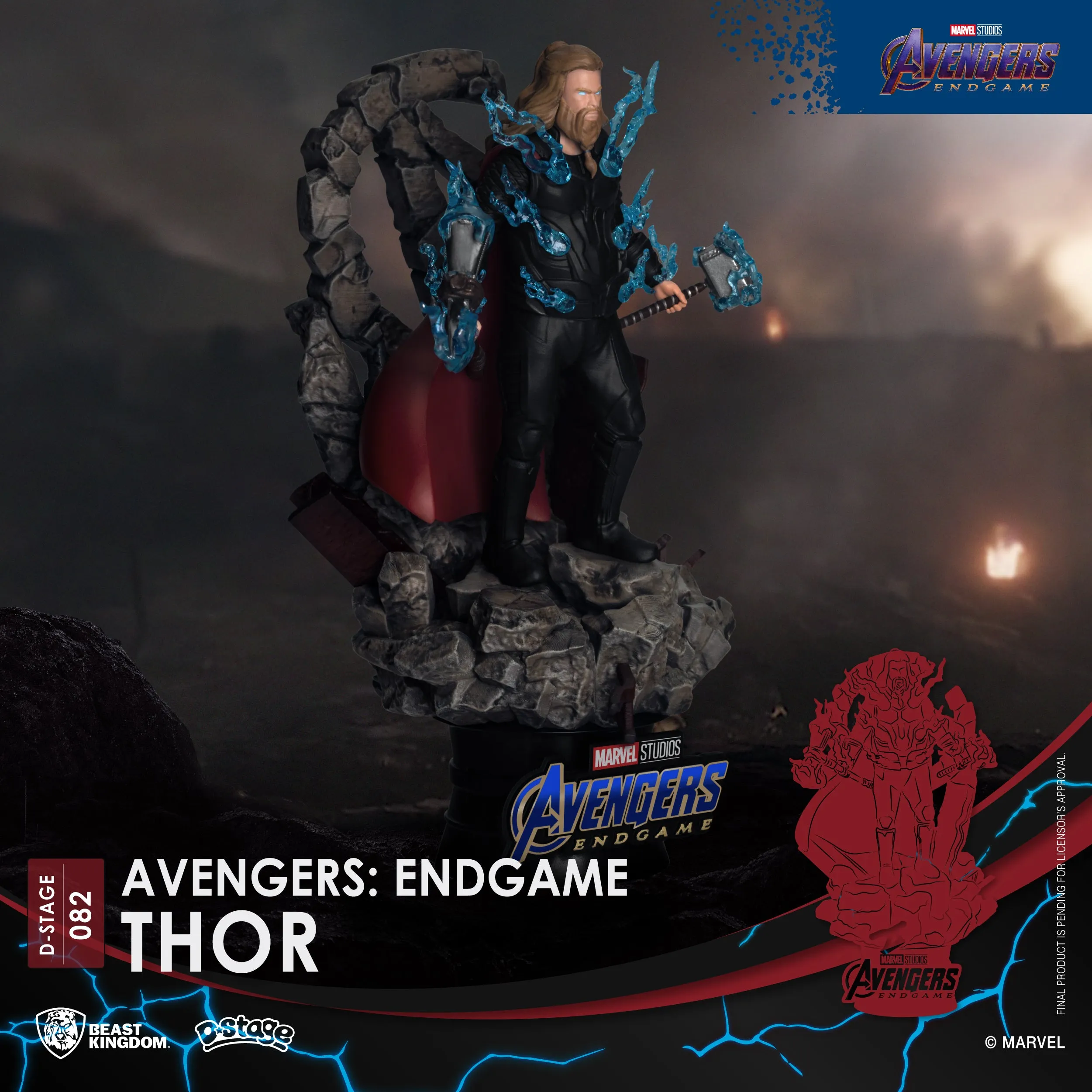 Beast Kingdom DS-082 Marvel Avengers Endgame: Thor Diorama Stage D-Stage Figure Statue