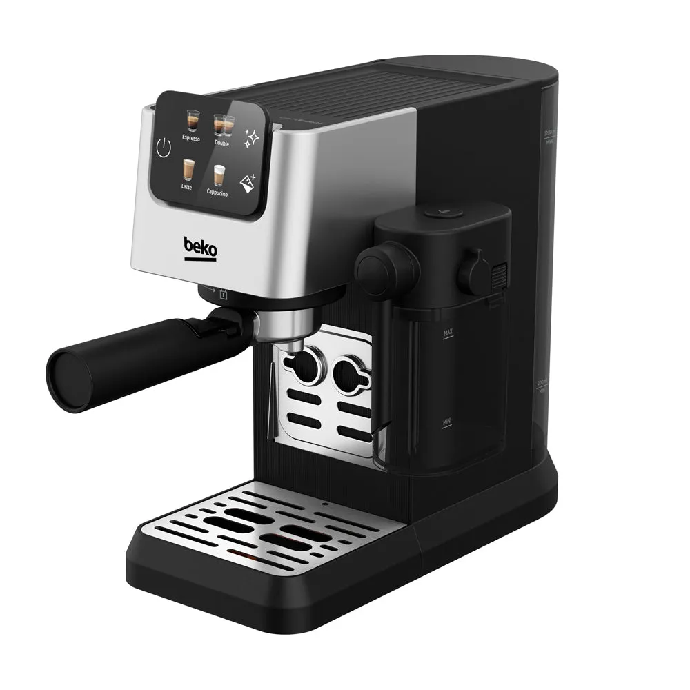 Beko CEP5304X CaffeExperto Semi Automatic Espresso Coffee Machine with Integrated Milk Jug Silver