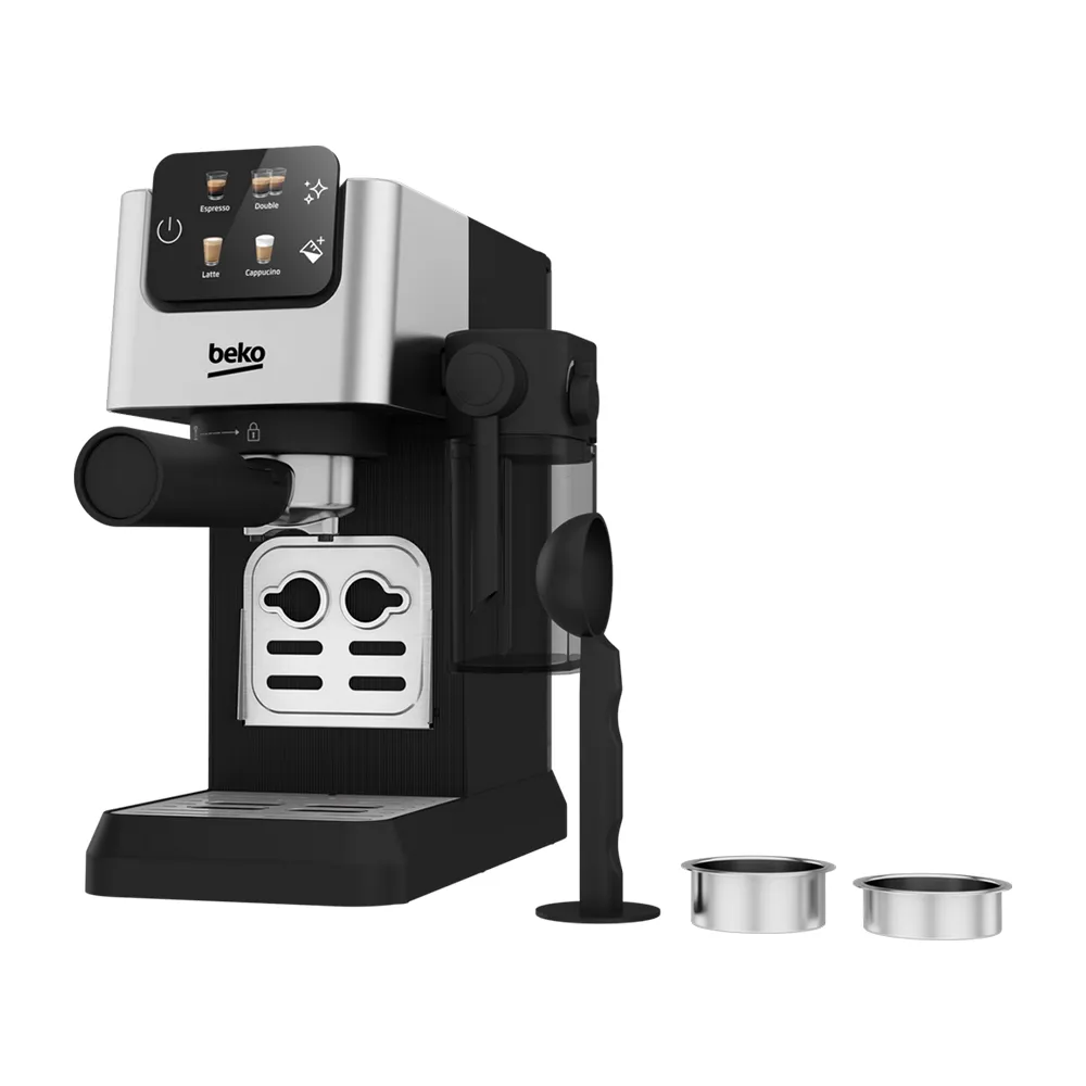 Beko CEP5304X CaffeExperto Semi Automatic Espresso Coffee Machine with Integrated Milk Jug Silver