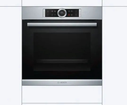 Bosch HBG633BS1B Series 8 Built-in oven 60 x 60 cm Stainless steel   SMU4HCS48E Series 4 Built-under dishwasher 60 cm Stainless steel