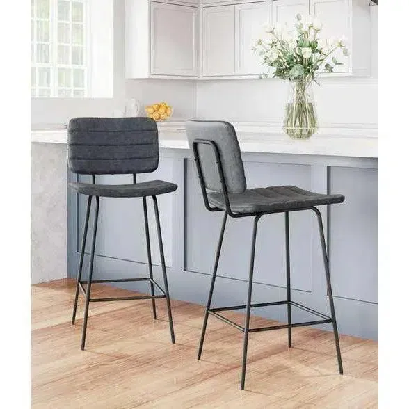 Boston Counter Chair (Set of 2) Vintage Black