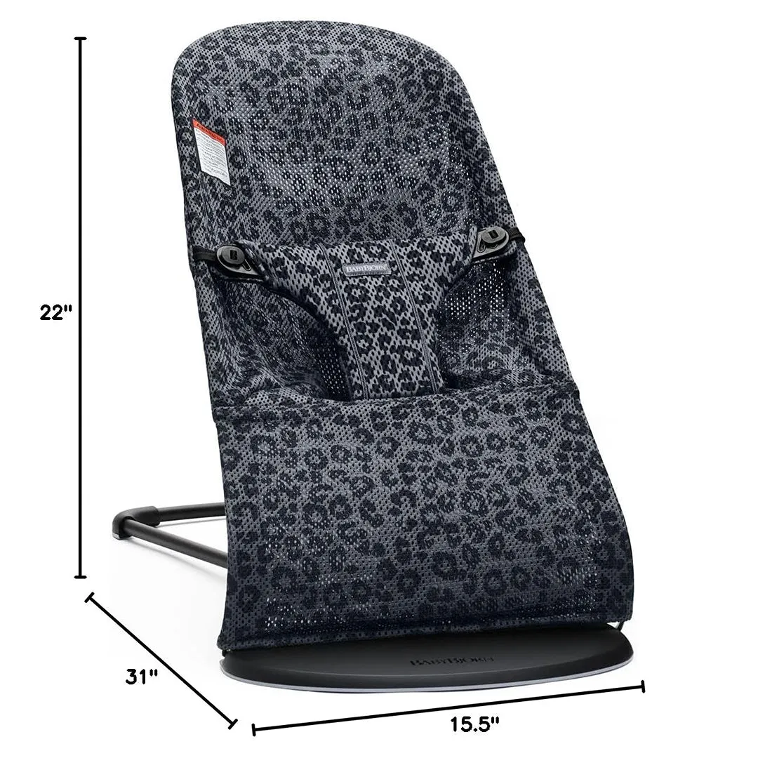 Bouncer Bliss, Mesh - Anthracite Leopard