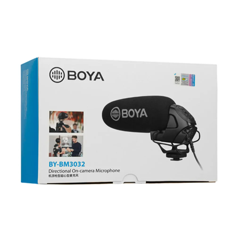 BOYA BY-BM3032 Super Cardioid On-Camera Shotgun Microphone