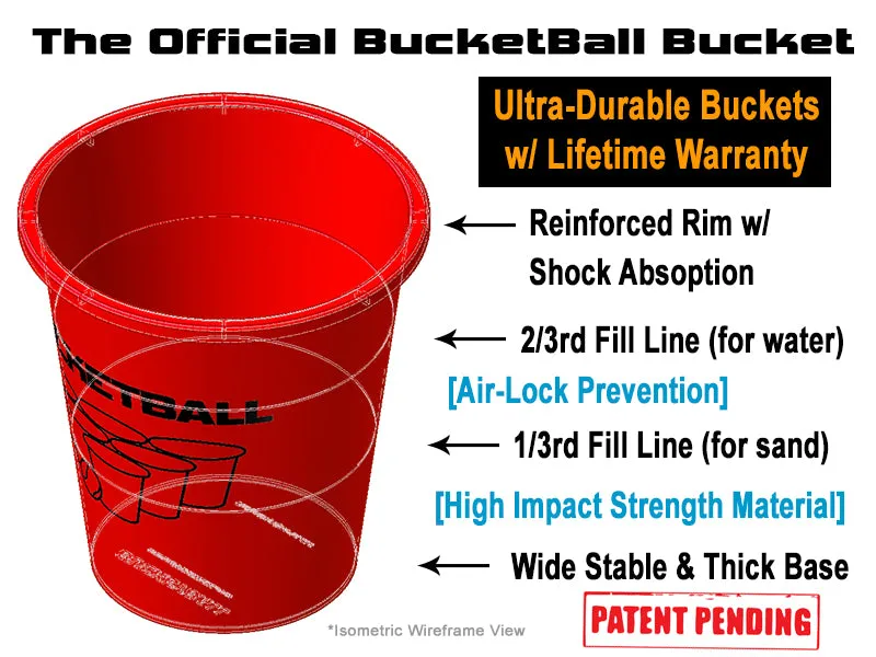 BucketBall™ - Giant Beer Pong™ Edition - Party Pack