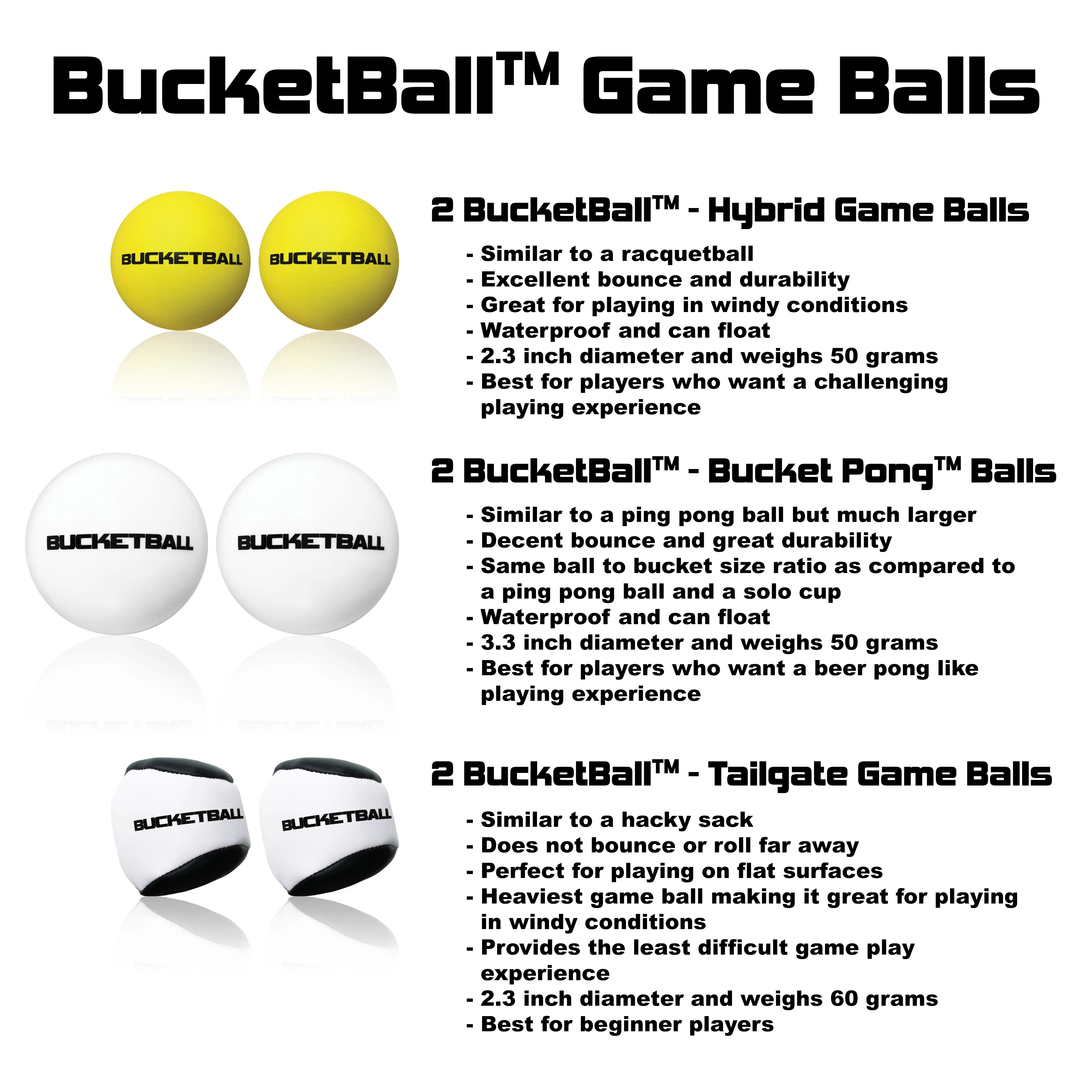 BucketBall - Team Color Edition - Party Pack (Black/Black)