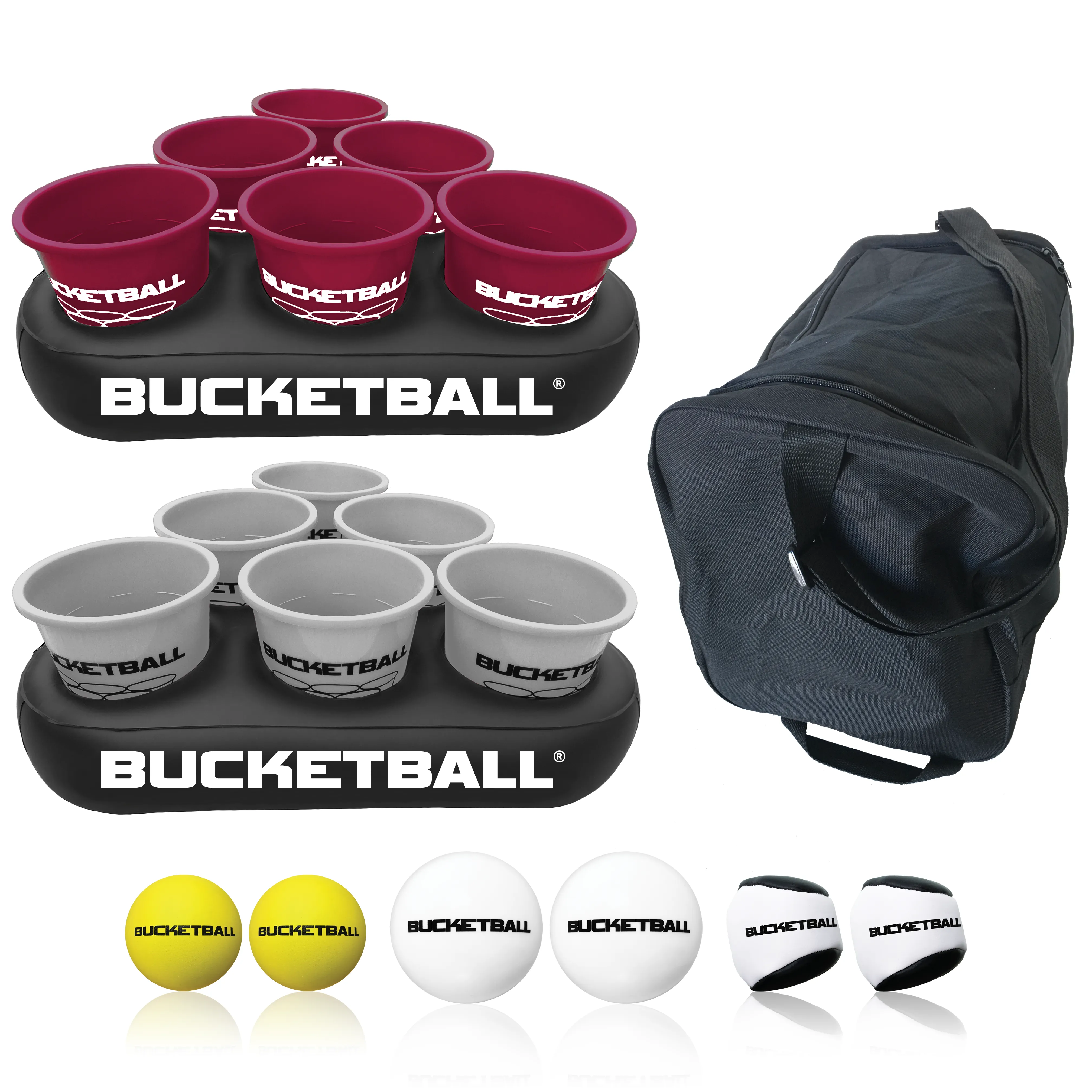 BucketBall - Team Color Edition - Party Pack (Maroon/Silver)