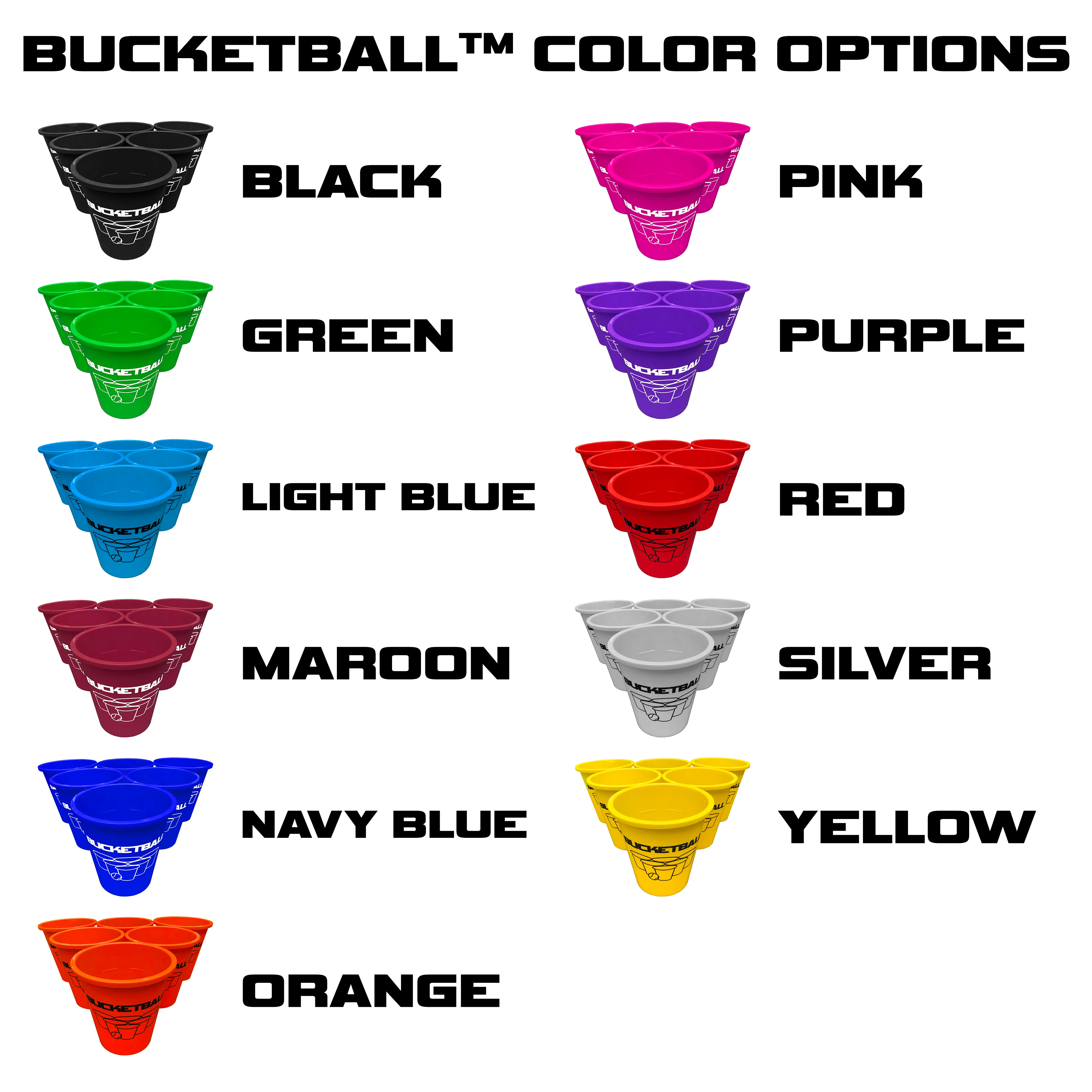 BucketBall - Team Color Edition - Party Pack (Orange/Red)