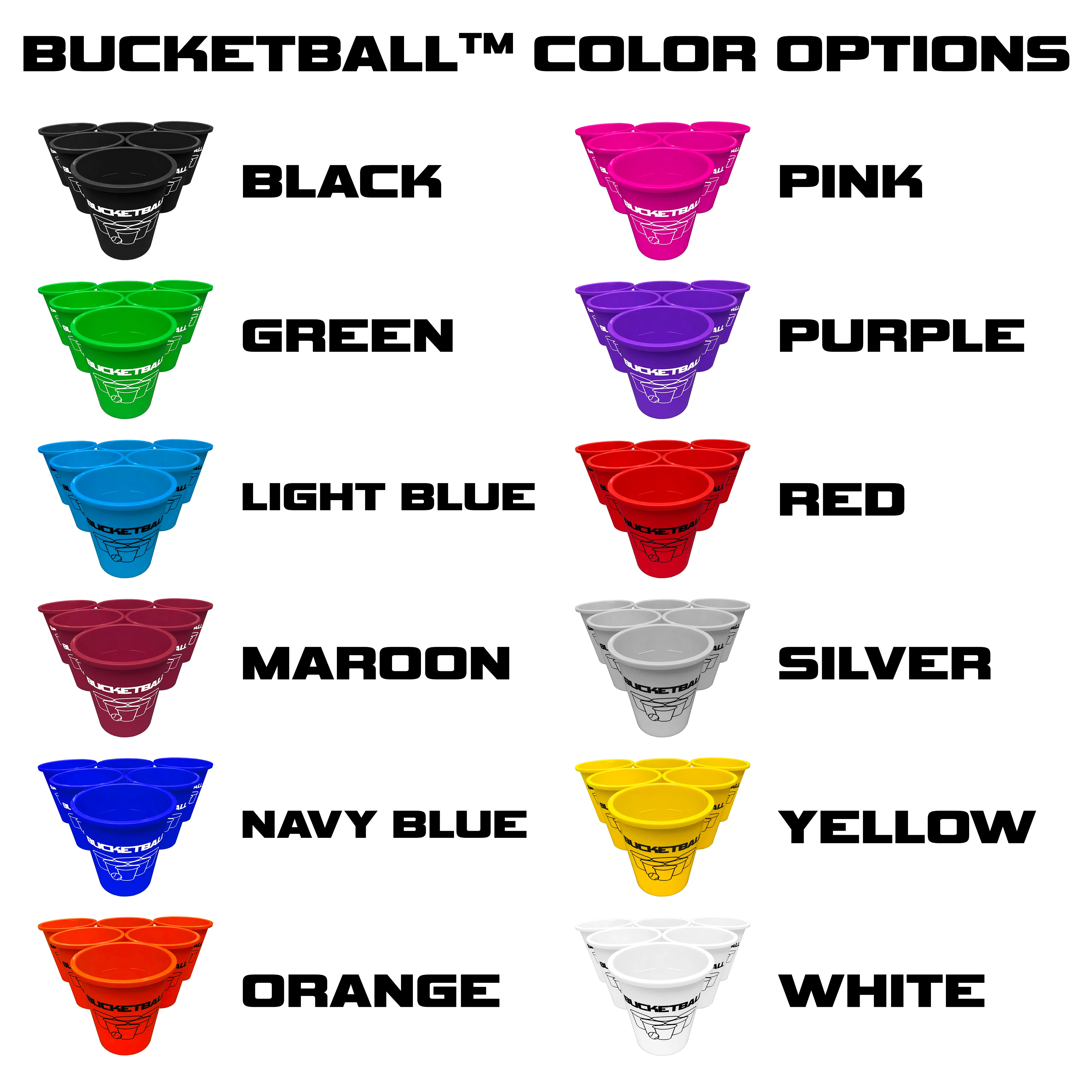 BucketBall - Team Color Edition - Party Pack (Orange/White)