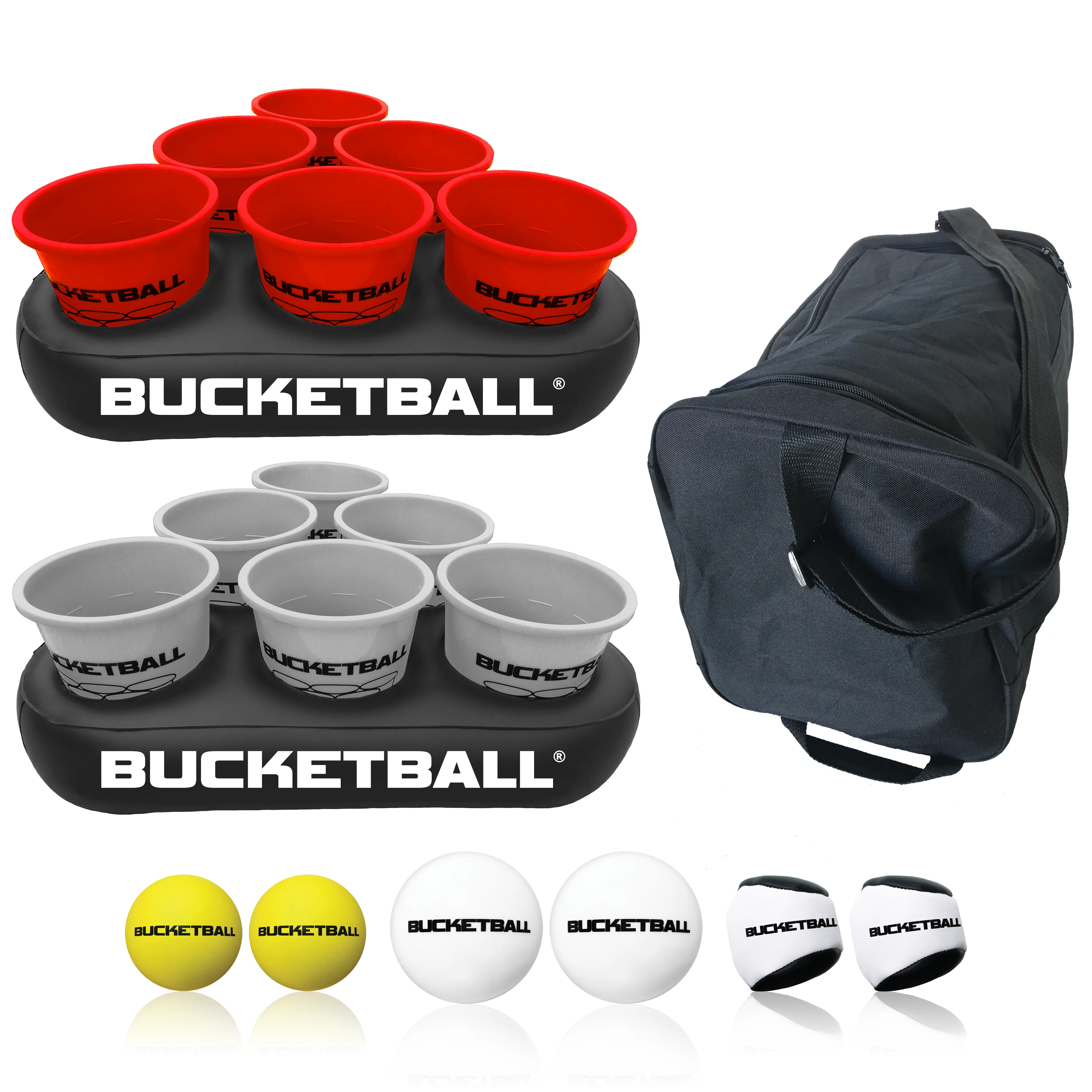 BucketBall - Team Color Edition - Party Pack (Red/Silver)