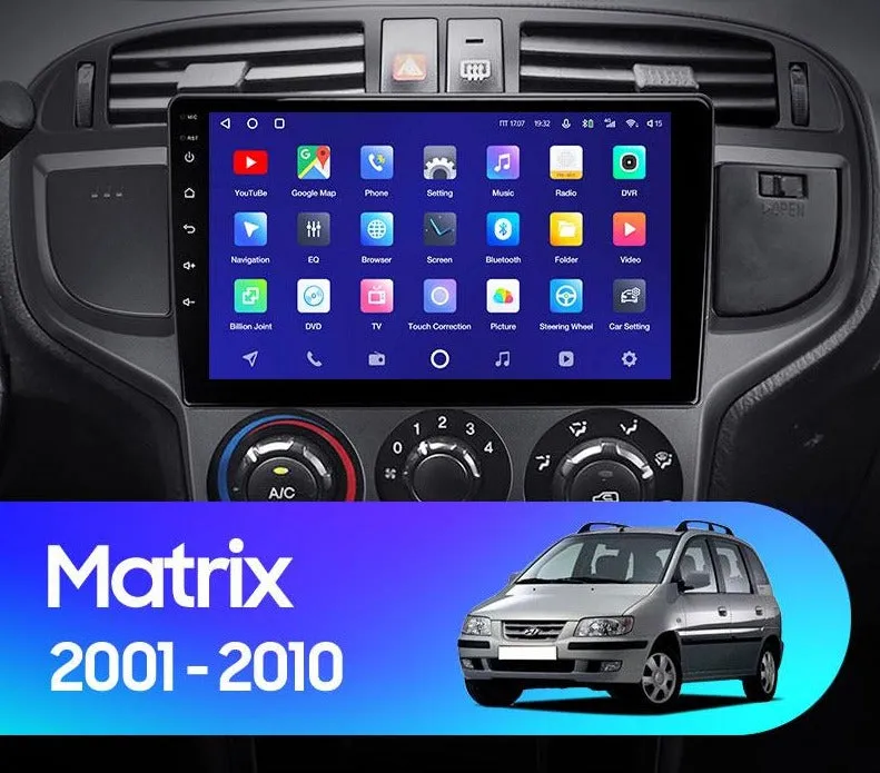 Car Dealz 10.2" Android 10.0 For Hyundai Matrix 2001 - 2010 Head Unit In Dash Plus OEM Fascia