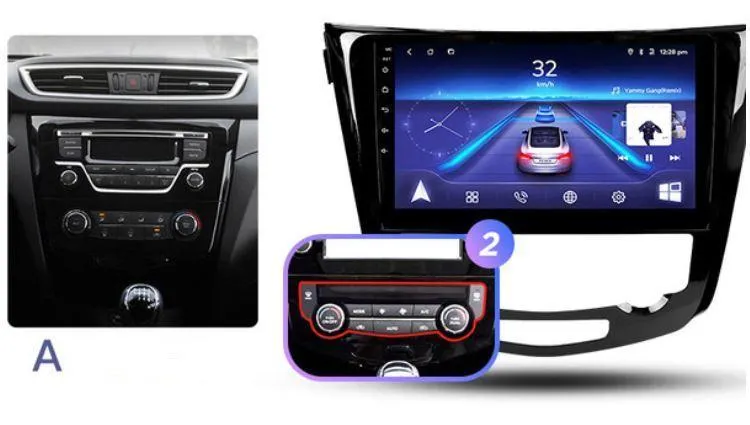 Car Dealz 10.2" Android 10.0 For Nissan X-Trail 2013-2018 w CAM In Dash Plus OEM Fascia