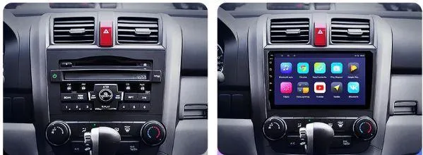 Car Dealz 9" Car Android 10.0 For Honda CRV 2006-2011 w CAM In Dash Plus OEM Fascia