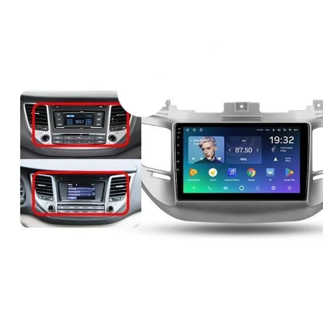 Car Dealz Premium Advanced 4G Data Model 10.2" Android 12.0 For Hyundai Tucson 3 2015 - 2018 In Dash Plus OEM Fascia