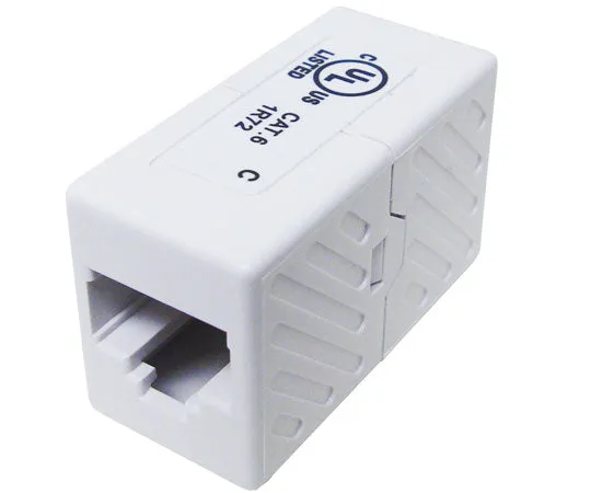 CAT6 RJ45 Slim Inline Coupler Extension, Unshielded