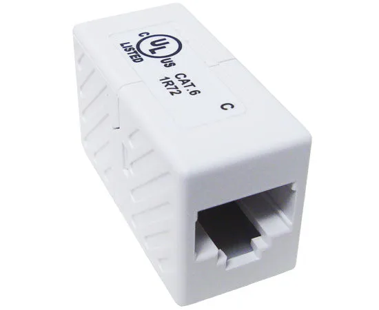 CAT6 RJ45 Slim Inline Coupler Extension, Unshielded