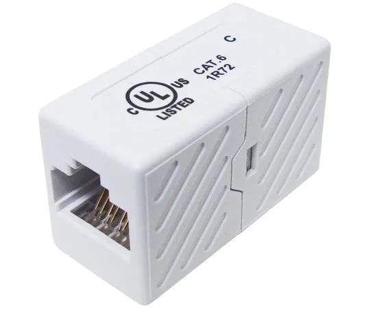 CAT6 RJ45 Slim Inline Coupler Extension, Unshielded