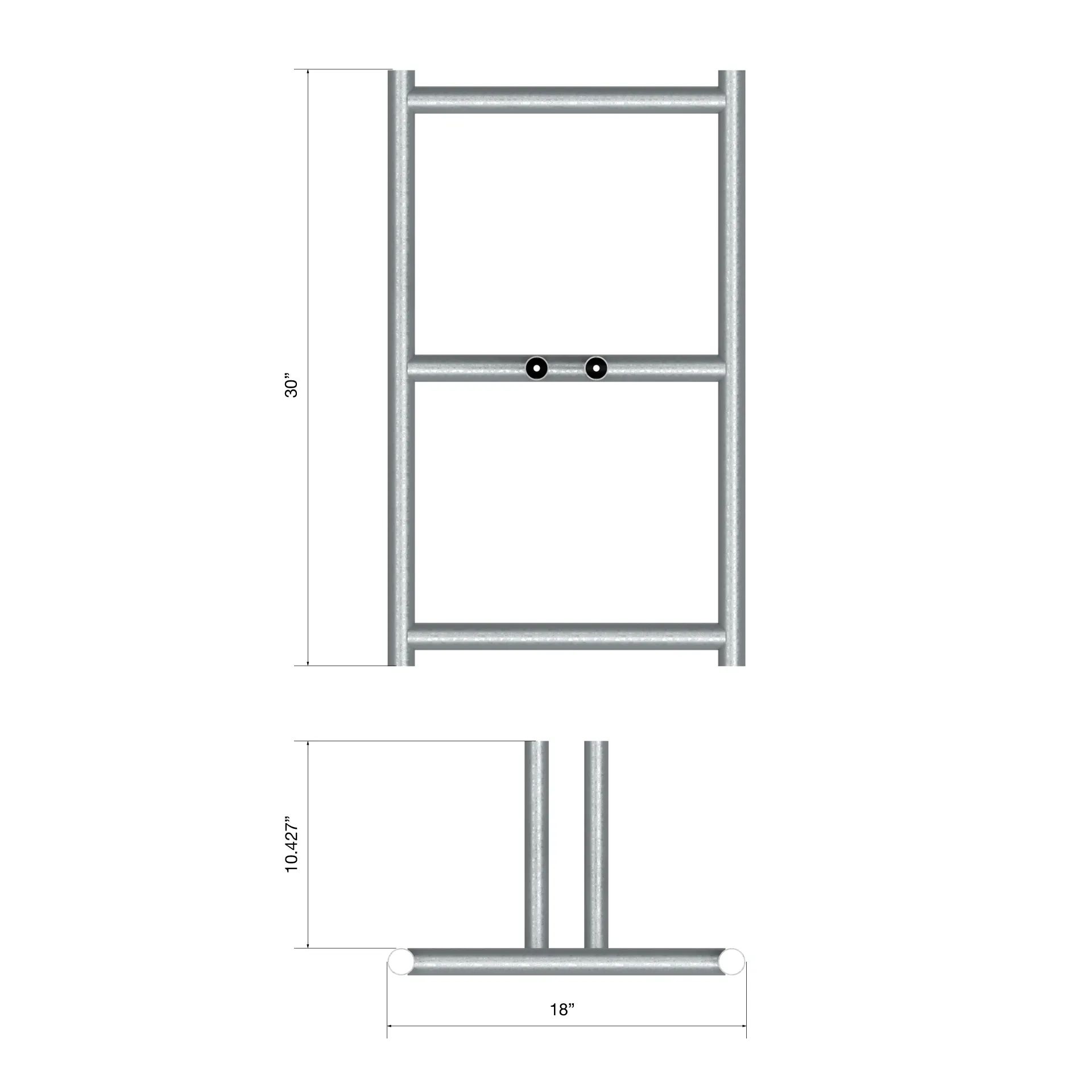 Chain Link Fence Kit - 6 Ft. tall x 10 Ft. Wide - Trafford Industrial