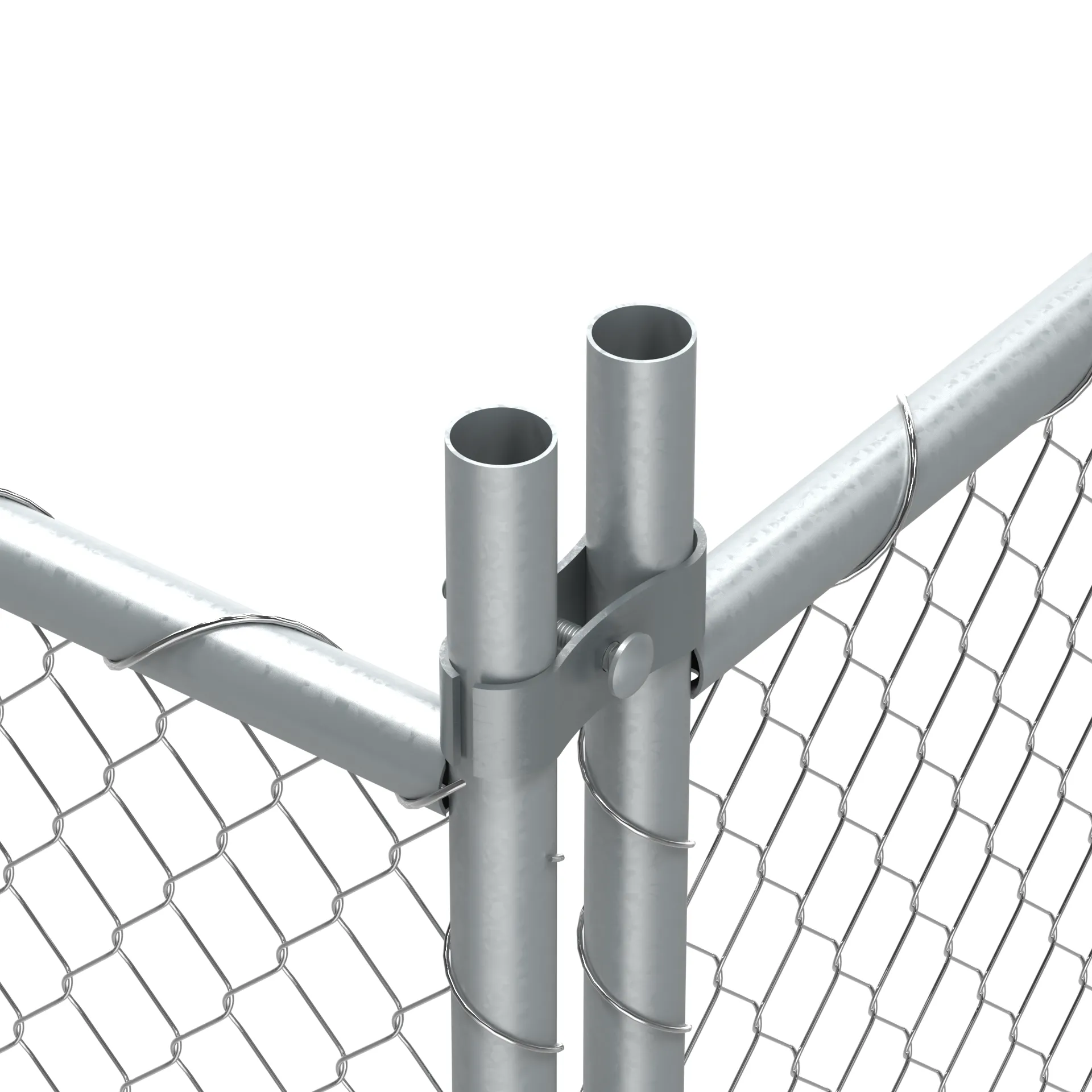 Chain Link Fence Kit - 6 Ft. tall x 10 Ft. Wide - Trafford Industrial