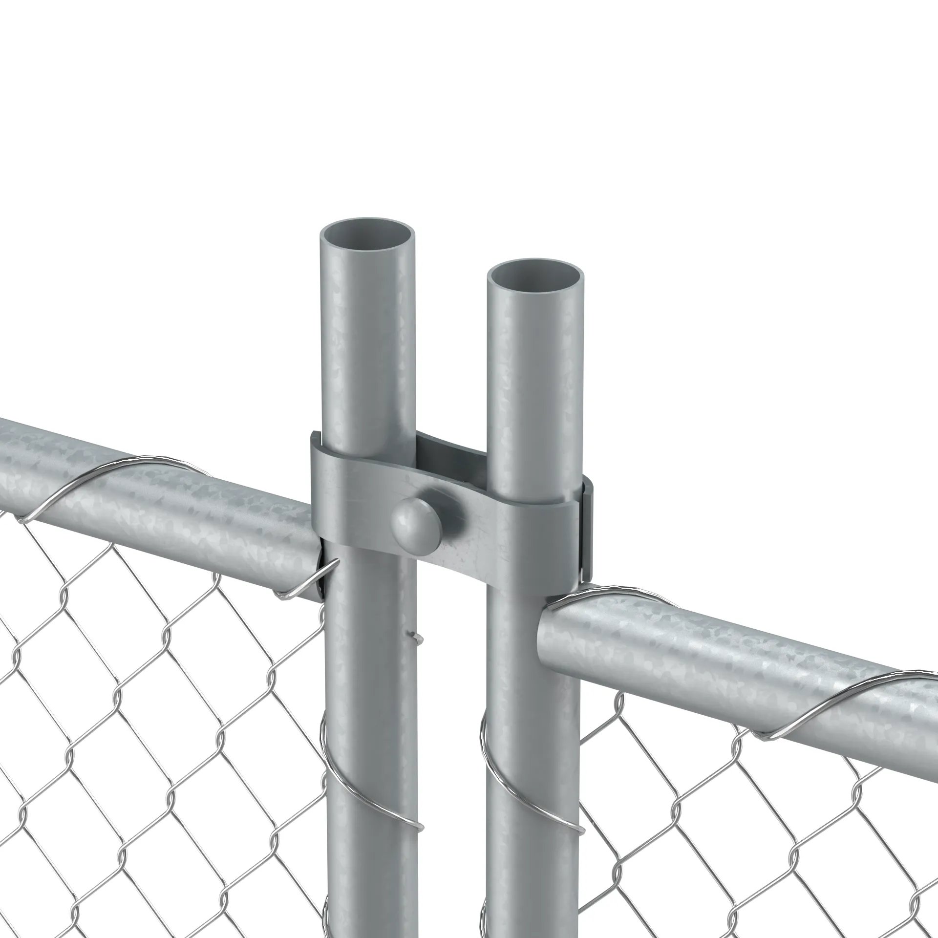 Chain Link Fence Kit - 6 Ft. tall x 10 Ft. Wide - Trafford Industrial