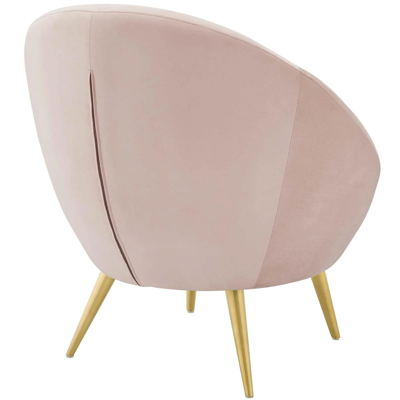 Circa Velvet Accent Chair in Pink