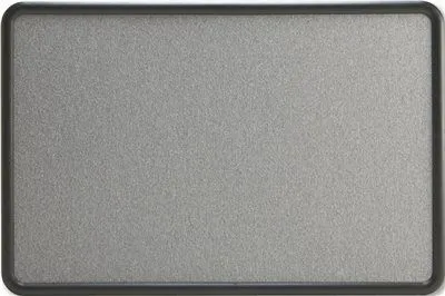 Contour Fabric Bulletin Board 36 X 24 Gray Plastic Graphite Frame