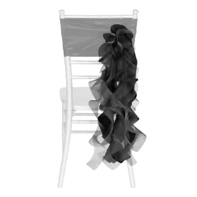 Curly Willow Chair Sash - Black