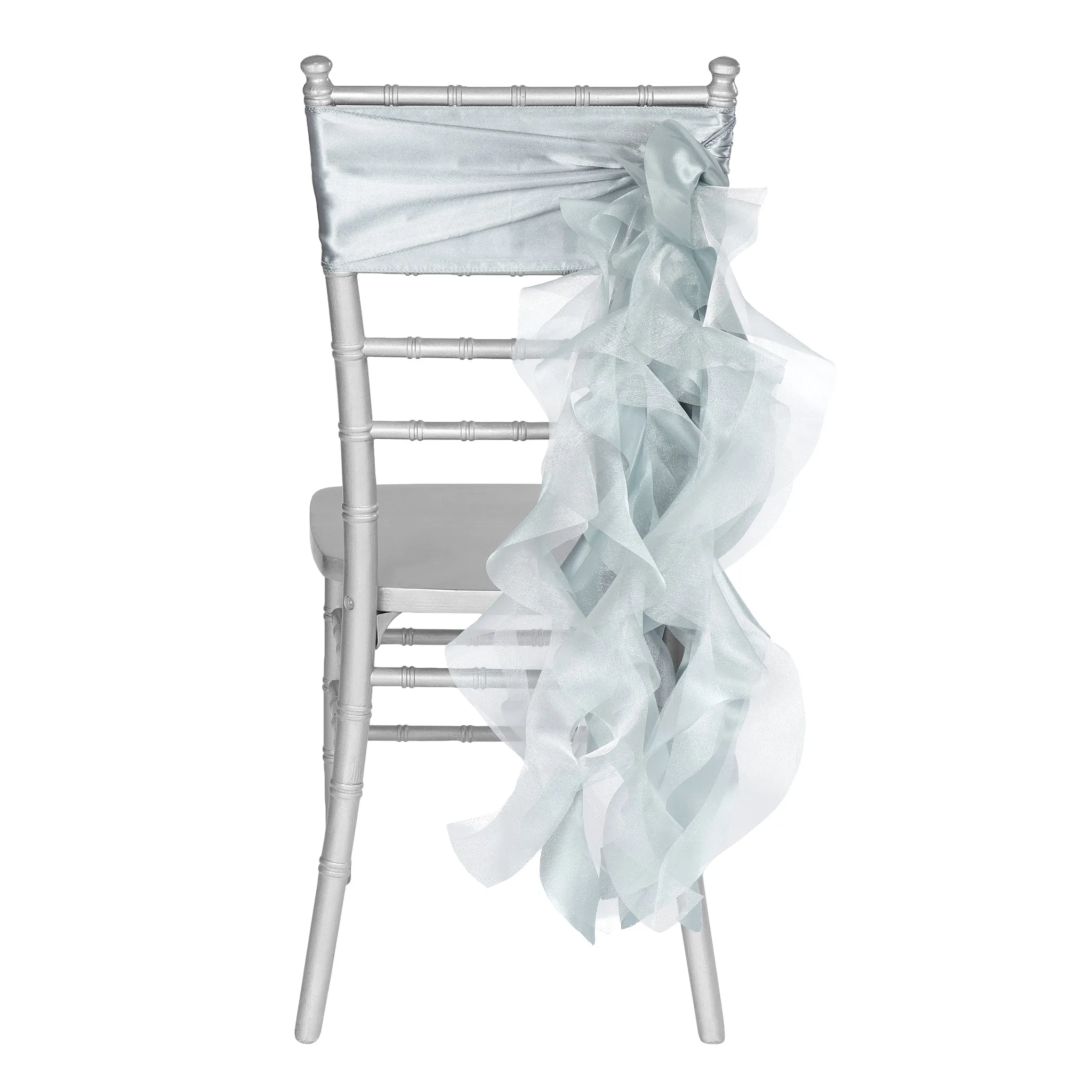 Curly Willow Chair Sash - Dusty Blue