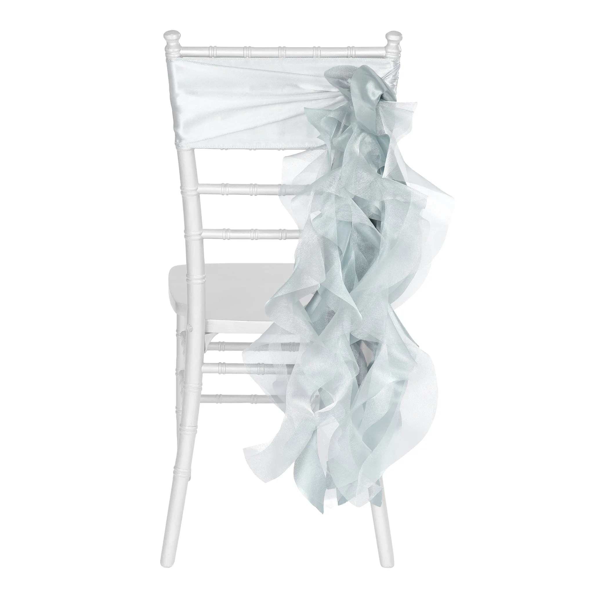 Curly Willow Chair Sash - Dusty Blue