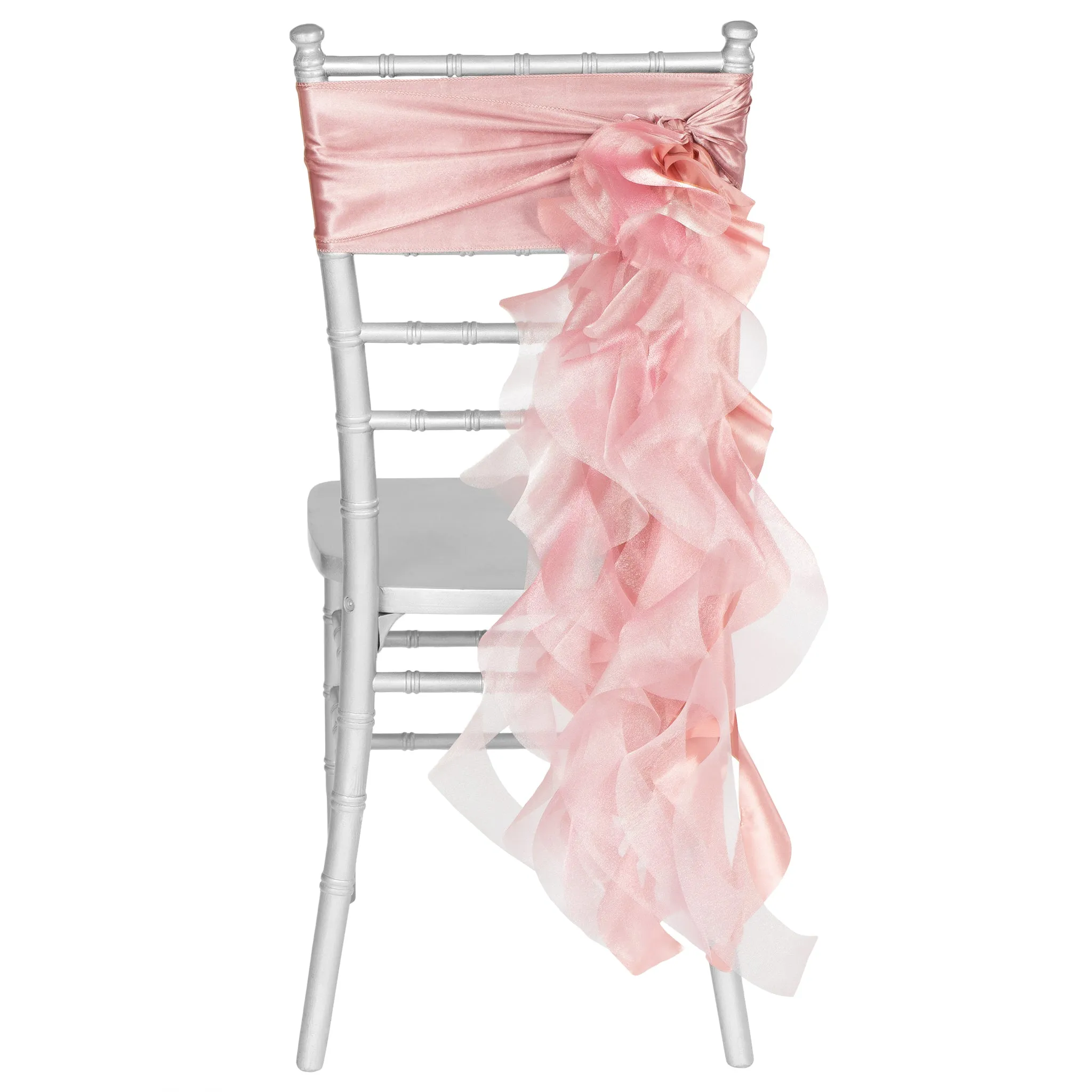 Curly Willow Chair Sash - Dusty Rose/Mauve