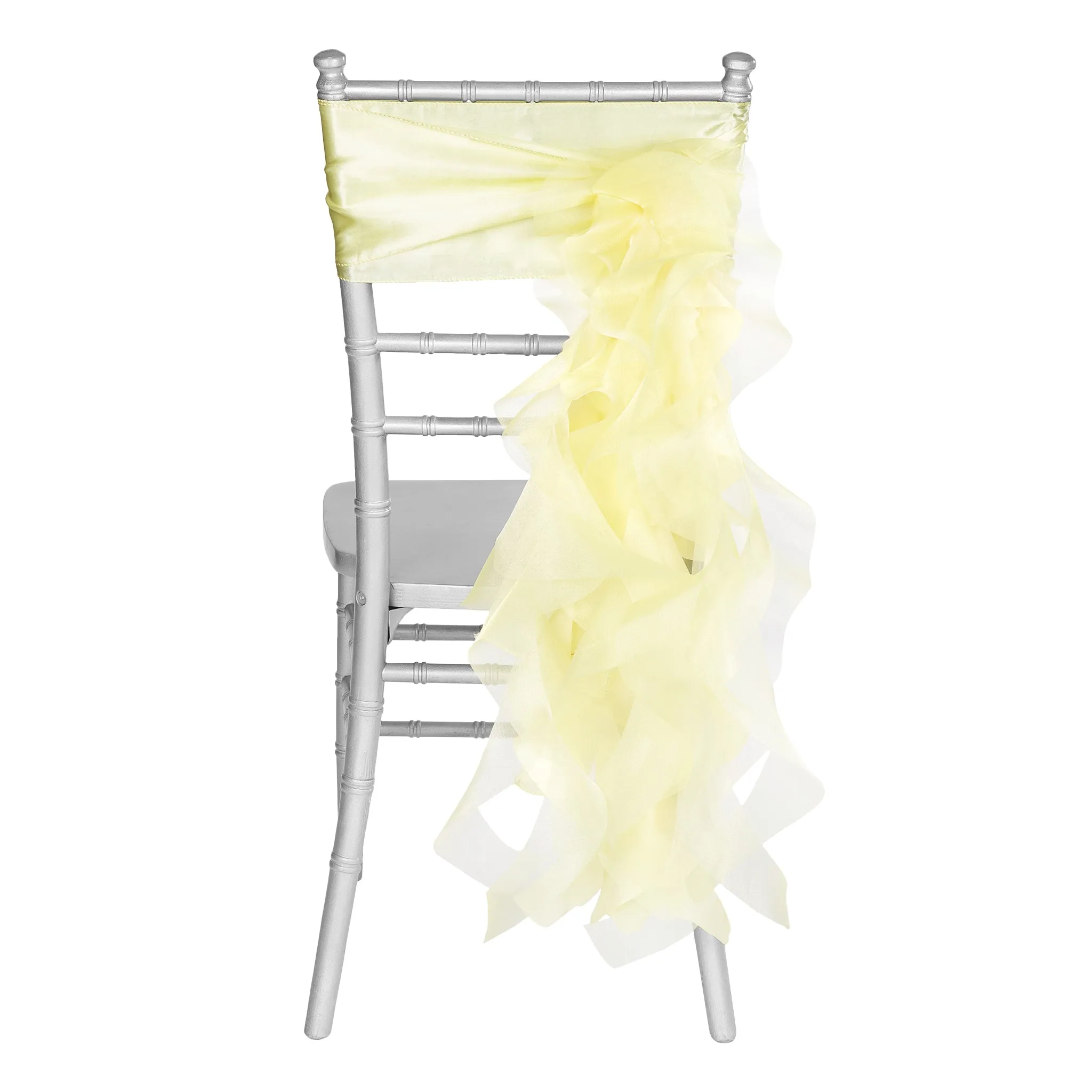 Curly Willow Chair Sash - Pastel Yellow