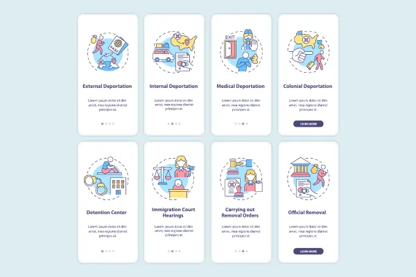 Deportation App Page Screens Bundle