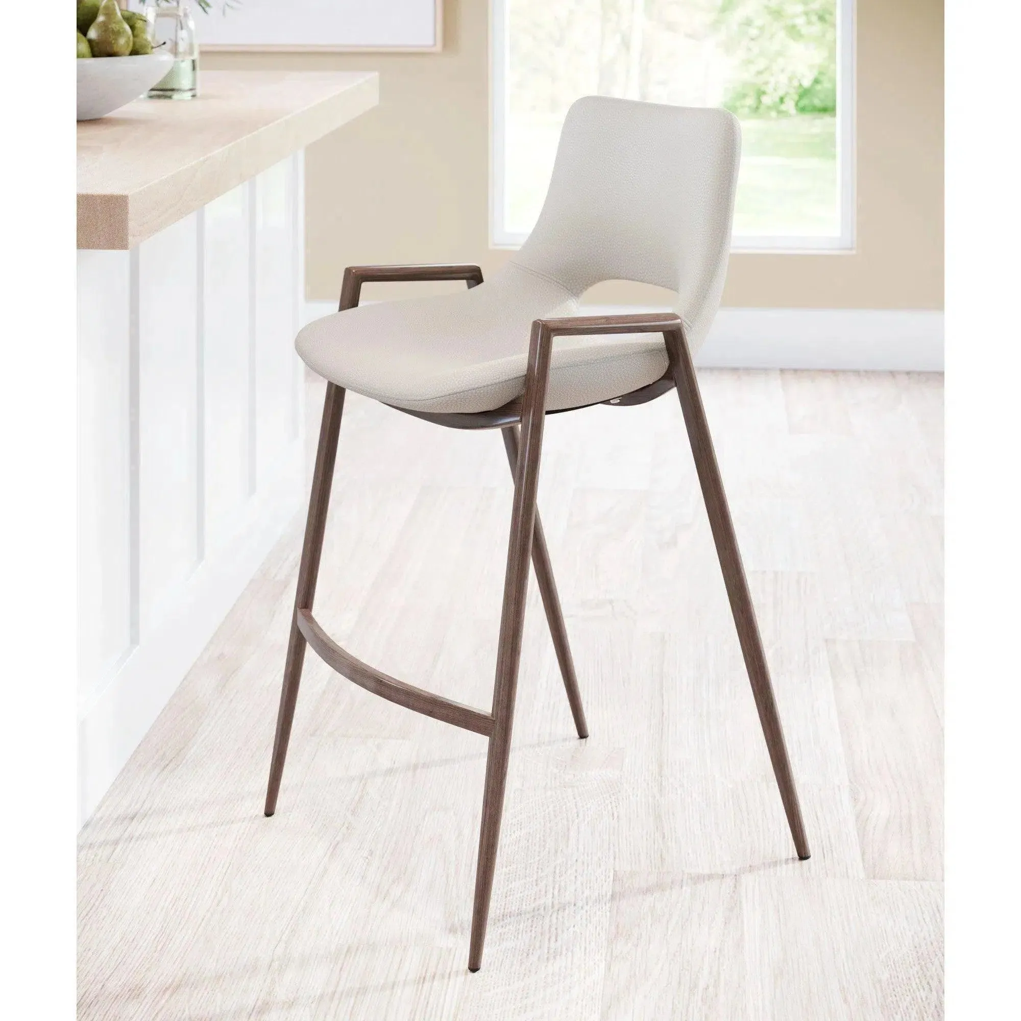 Desi Counter Chair (Set of 2) Beige