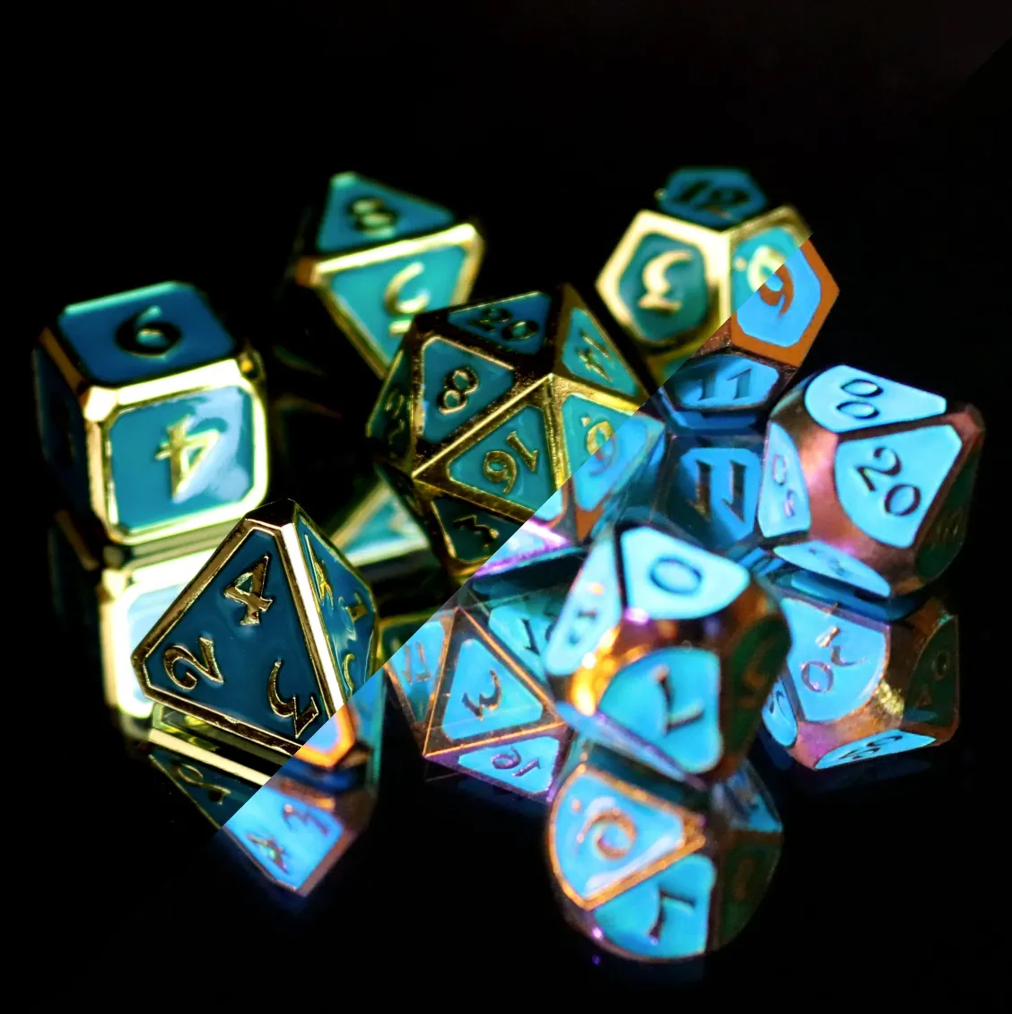 Die Hard 7-Dice Set - AfterDark Neon Surf