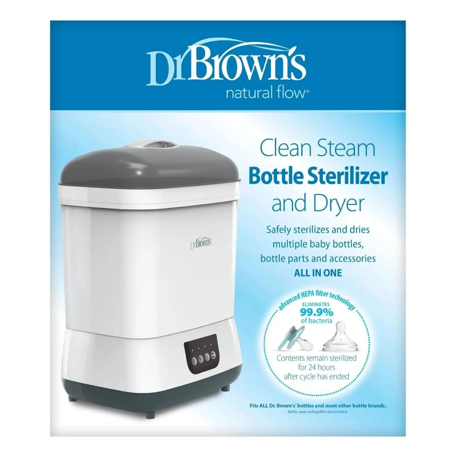 Dr Brown's Clean Steam Bottle Steriliser and Dryer