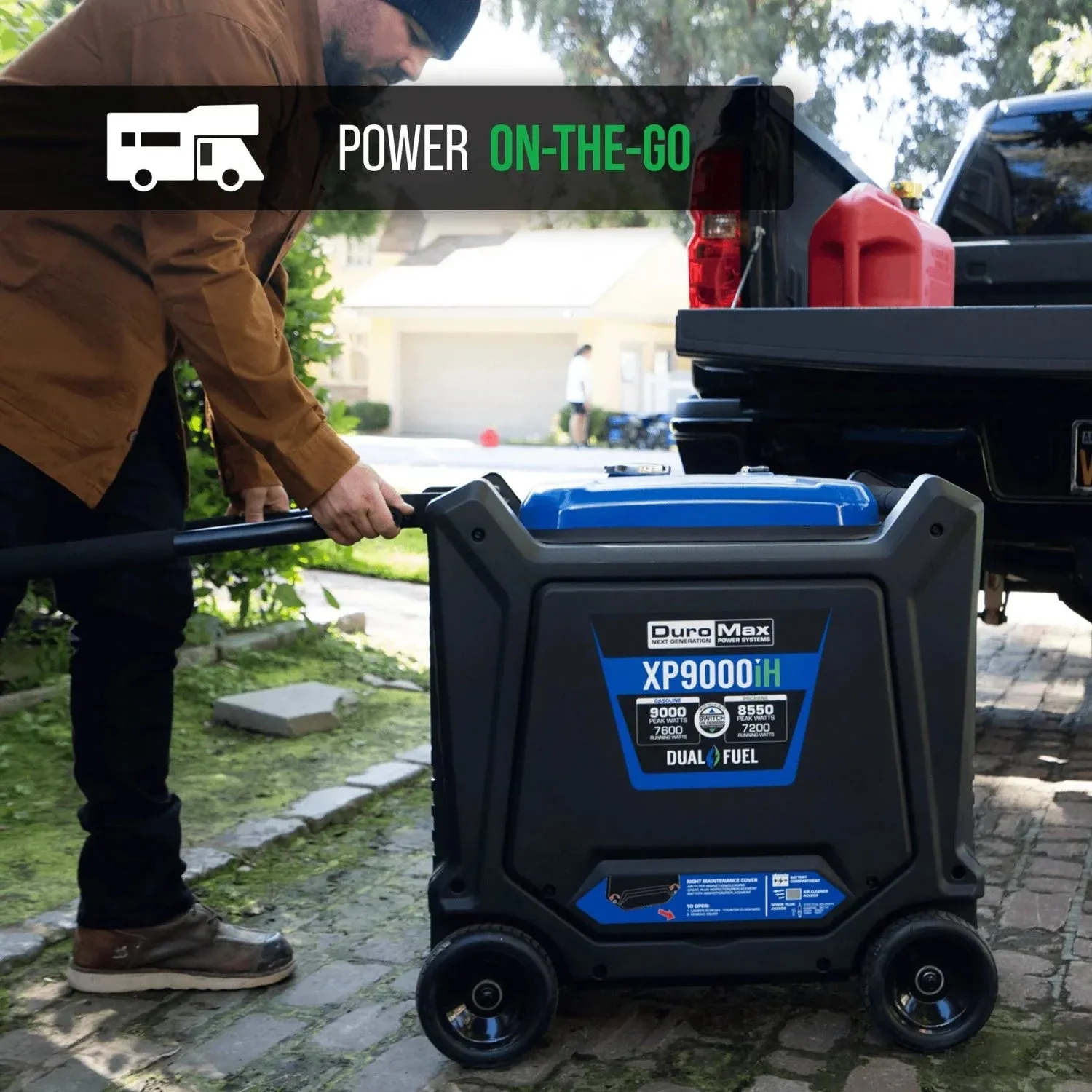 DuroMax XP9000iH Dual Fuel Portable Inverter Generator w/ CO Alert | 9,000 Watts